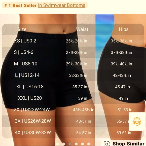 Black Mid Waisted Elastic Detail Swimwear Shorts - Picture 5 of 6